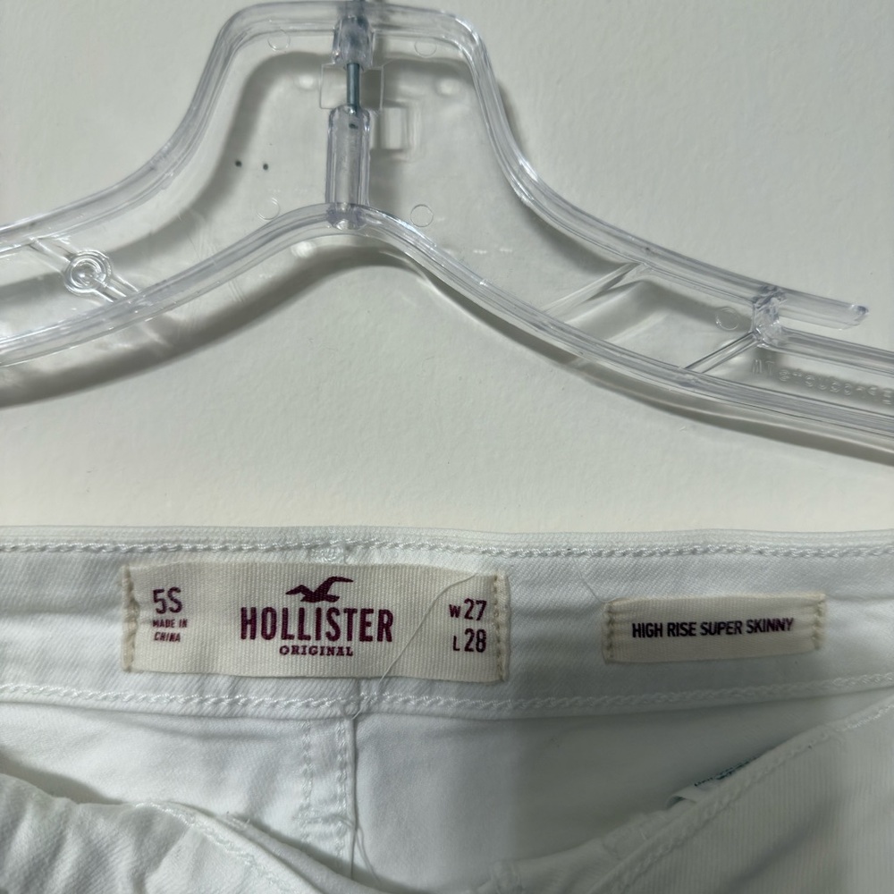 Hollister High Rise Super Skinny Jeans - White - Picture 3 of 3